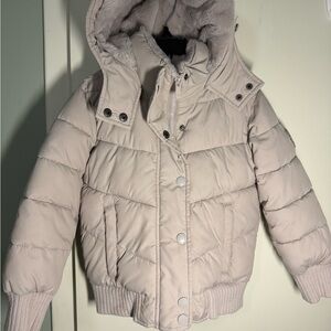 Abercrombie & Fitch Kids Light Beige Puffer Jacket